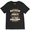 Super Cool Granddaughter Of A Freaking Awesome Father V-Neck Tee