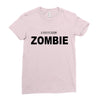 i don't like zombie Ladies Fitted T-Shirt