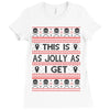 Emo Gothic Ugly Christmas Sweater Ladies Fitted T-Shirt