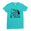 can't fly with the big girls Ladies Fitted T-Shirt