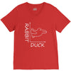 rabbit duck white V-Neck Tee