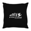 evolution of snowboarding funny Throw Pillow