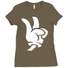 peace sign Ladies Fitted T-Shirt