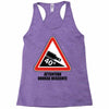 warning descent Racerback Tank