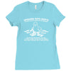 arguing with idiots is like playing chess with a pigeon Ladies Fitted T-Shirt