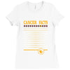 Cancer Facts Zodiac Ladies Fitted T-Shirt