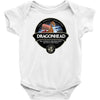 dragon head beer label, ideal gift or birthday present Baby Bodysuit