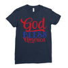 god bless america Ladies Fitted T-Shirt