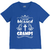 I Am One Blessed Gramps V-Neck Tee