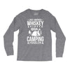 love whiskey and camping! Long Sleeve Shirts