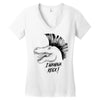 i wanna rock! Women's V-Neck T-Shirt
