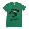 blessed are the curious for they shall have adventures Ladies Fitted T-Shirt