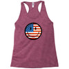 patriotic smiley face Racerback Tank