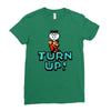 turn up Ladies Fitted T-Shirt
