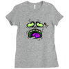monster face Ladies Fitted T-Shirt