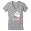 clean eating Women's V-Neck T-Shirt