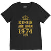 kings are born in 1974 V-Neck Tee