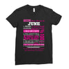 quens are born in june Ladies Fitted T-Shirt