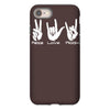 peace love rock funny iPhone 8
