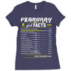 February Girl Facts Aquarius Ladies Fitted T-Shirt