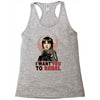 i want you to rebel Racerback Tank