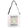 All I Want For Christmas Is Pizza Ugly Christmas For Light Adjustable Strap Totes