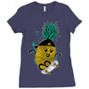 pineapple skateboarding Ladies Fitted T-Shirt