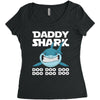 Daddy Shark Doo Doo Doo Women's Triblend Scoop T-shirt