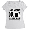 straight outta pleasant parks Women's Triblend Scoop T-shirt