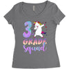 3rd grade squad Women's Triblend Scoop T-shirt