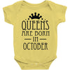 queens are born in october (2) Baby Onesie