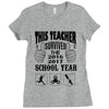 This Teacher Survived The 2016 2017 School Year Ladies Fitted T-Shirt