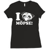 i love m&ouml;pse funny Ladies Fitted T-Shirt