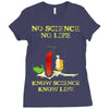 no science no life alternative fact ear Ladies Fitted T-Shirt