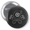 turbo skull and crossbones Pin-back button