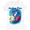 Surfing Time Ladies Fitted T-Shirt