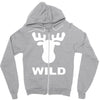 wild animal funny Zipper Hoodie
