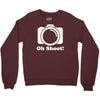 oh shoot camera Crewneck Sweatshirt