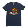Rubik Cube Ladies Fitted T-Shirt
