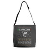 capricorn christmas ugly sweater Adjustable Strap Totes