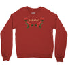badassy with roses Crewneck Sweatshirt