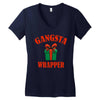 gangsta wrapper Women's V-Neck T-Shirt
