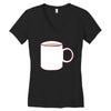 glass and coffee Women's V-Neck T-Shirt
