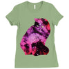 celestial cat Ladies Fitted T-Shirt