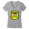 grammar police customizable Women's V-Neck T-Shirt