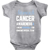 stomach cancer awaneress i wear periwinkle for someone special to me Baby Bodysuit