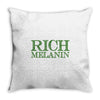 rich melanin Throw Pillow