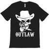 outlaw cow boy motor bike T-Shirt