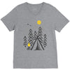 camp fire V-Neck Tee