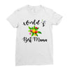 world's best mama Ladies Fitted T-Shirt